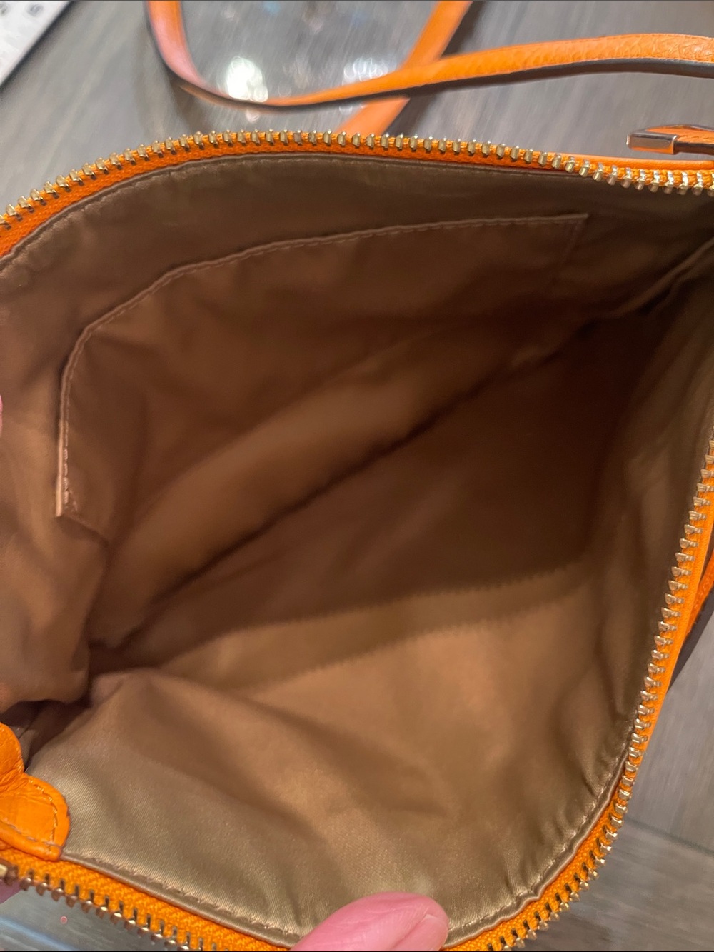 Coach Madison East West SwingPack Crossbody Bag Tangerine-Mandarin Orange F49993 - Picture 15 of 17